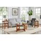 Alaterre Furniture Monterey 24" Mid-Century Wood Triangular Nesting End Tables, Set of Two, Warm Chestnut ANMT0170N - alternate 7